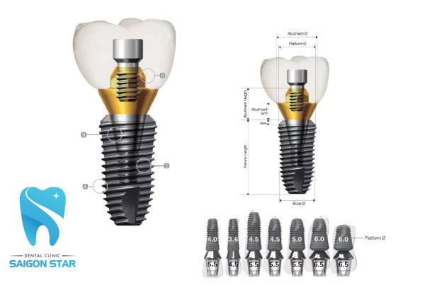 Implant trụ Dentium